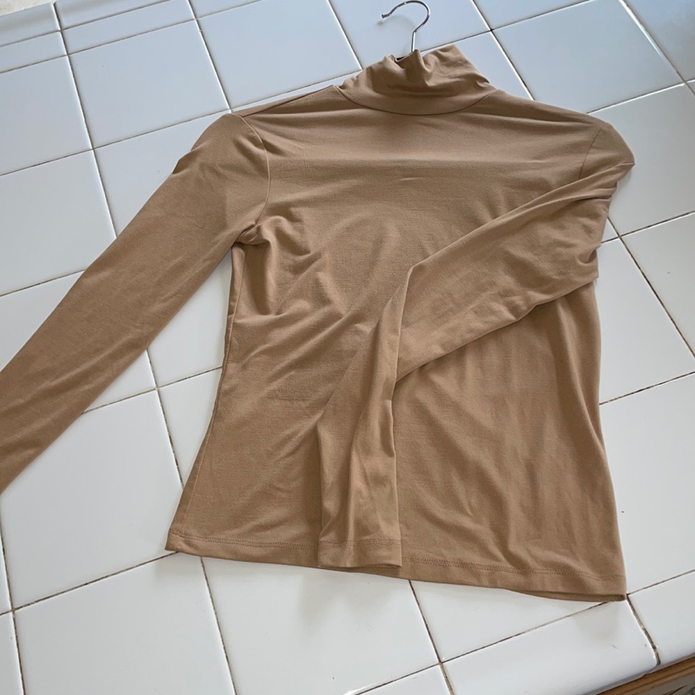 Urban Outfitters Long Sleeve Nude Open Back Turtleneck